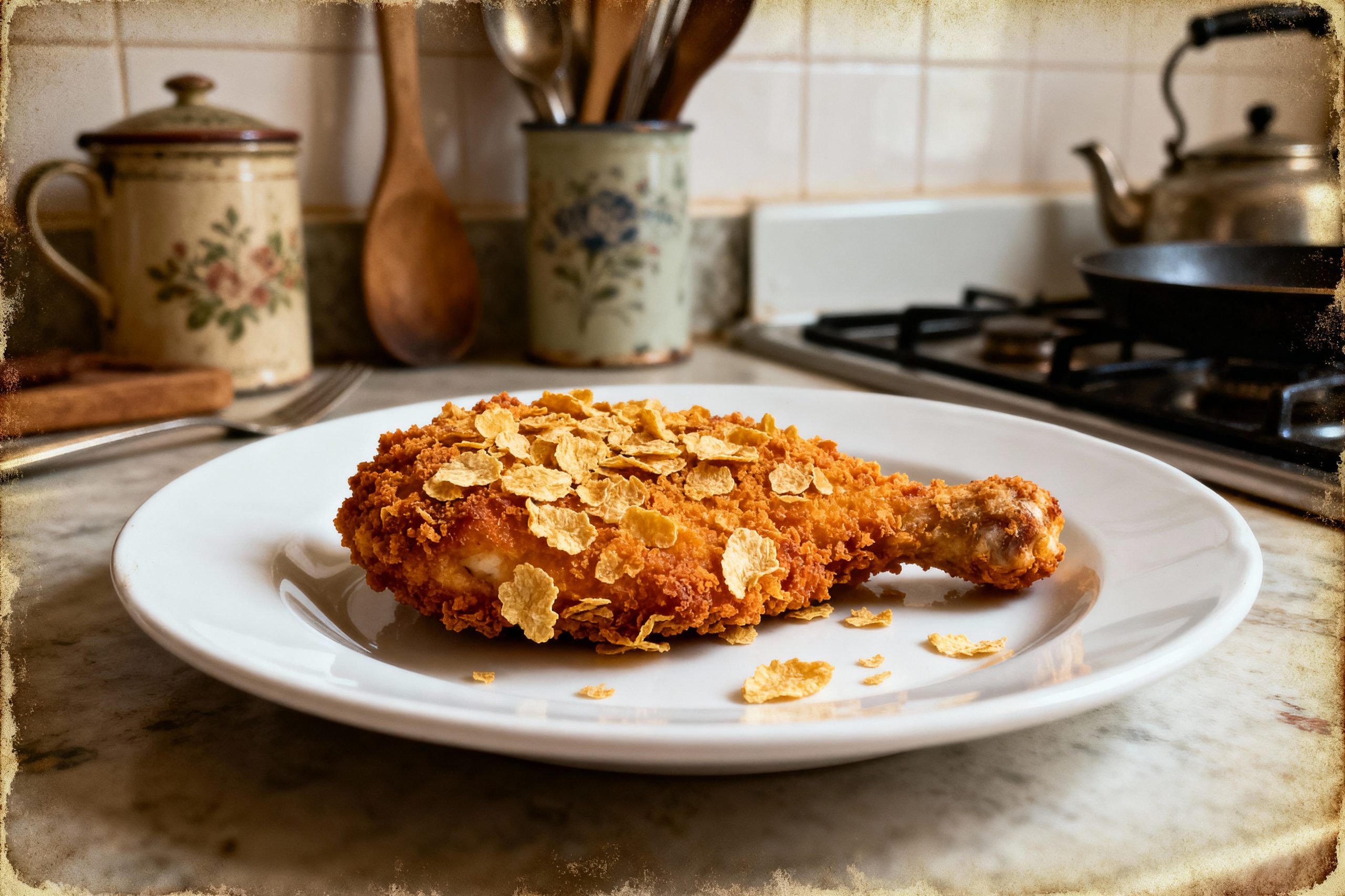 poulet pané aux corn flakes