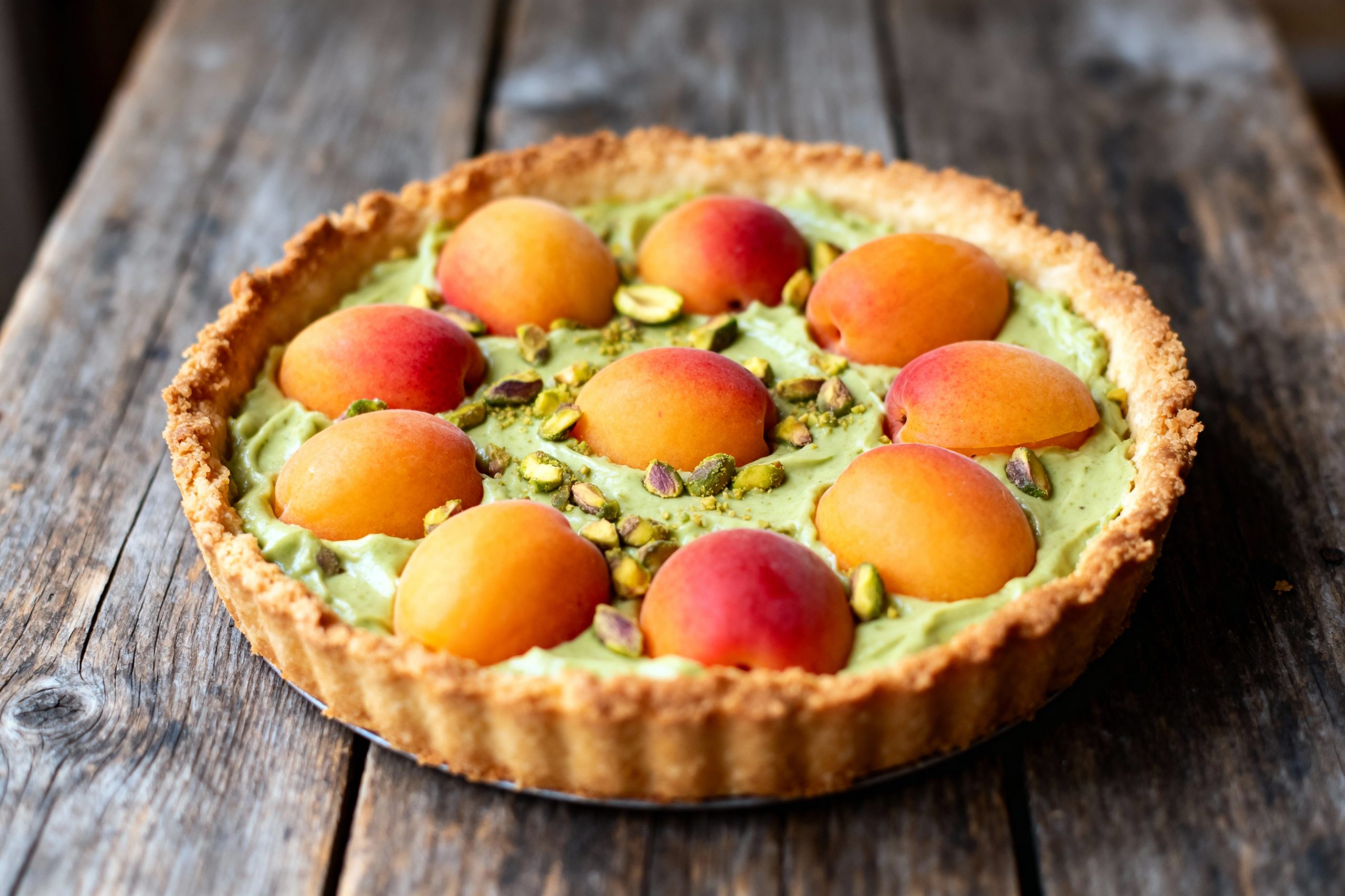 tarte abricot-pistache